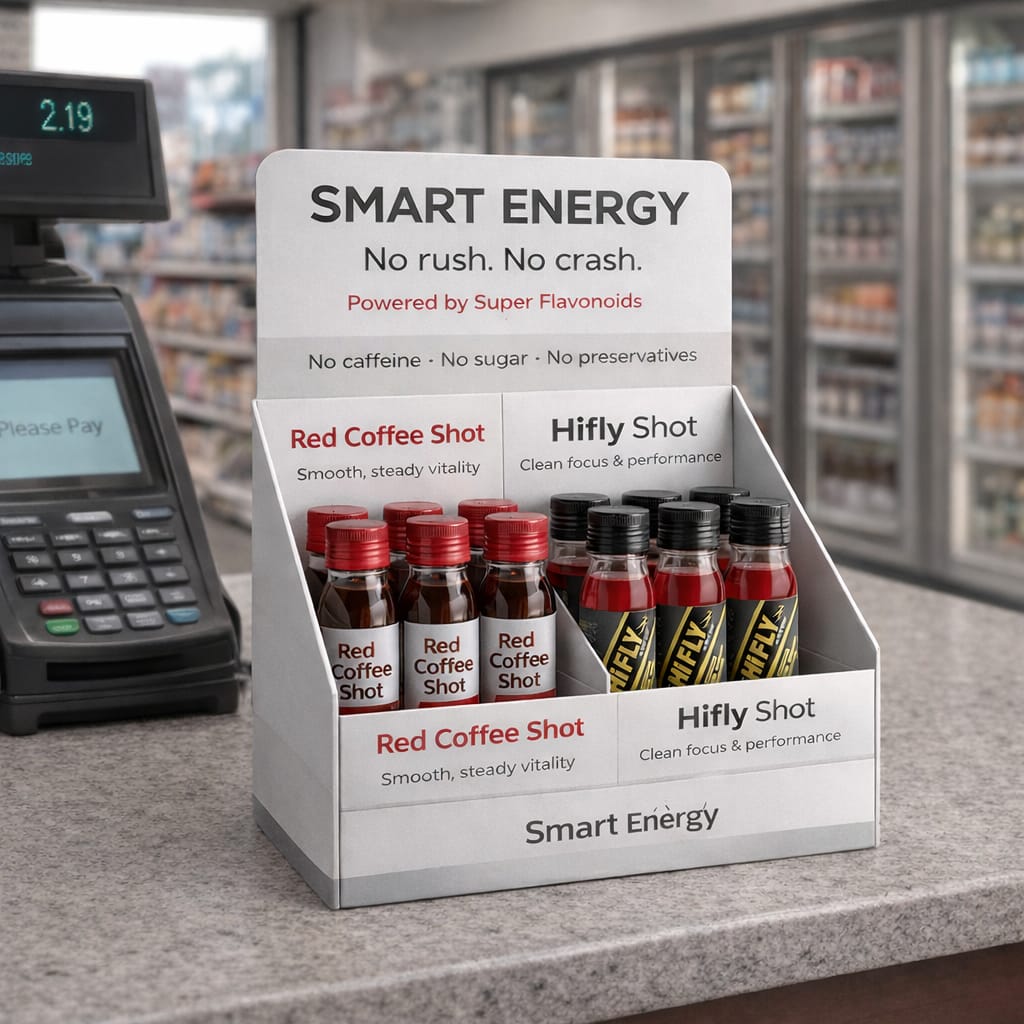 Smart Energy Vitality · Shots — botanischer Flavonoid-Drink von Natur Gewinnt, Made in Germany
